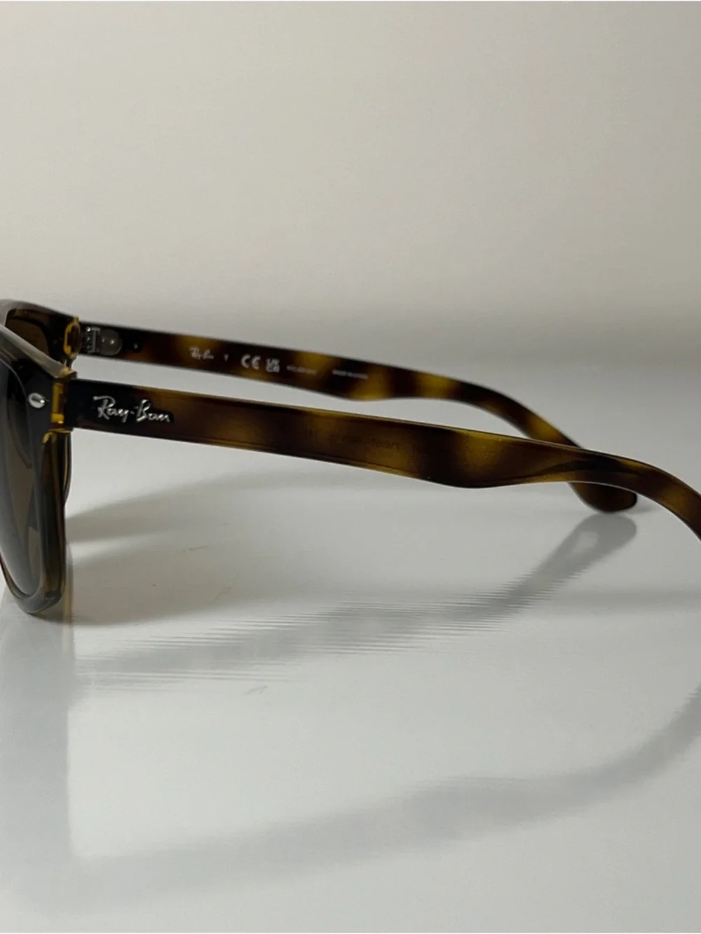 Ray Ban Boyfriend Polarized Sunglasses Tortoise Frame / Brown Lens